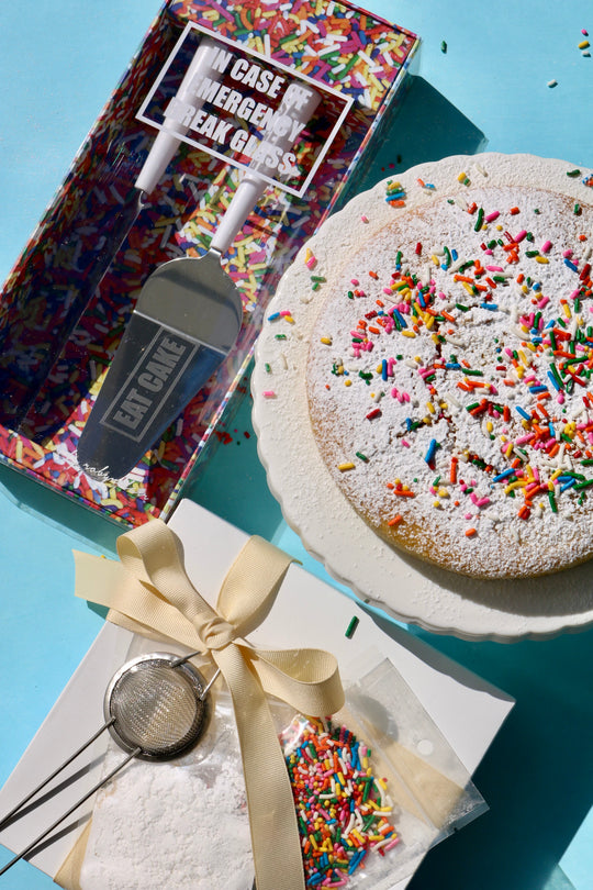 Cake Server + My Olive Oil Cake - Gluten & Dairy Free