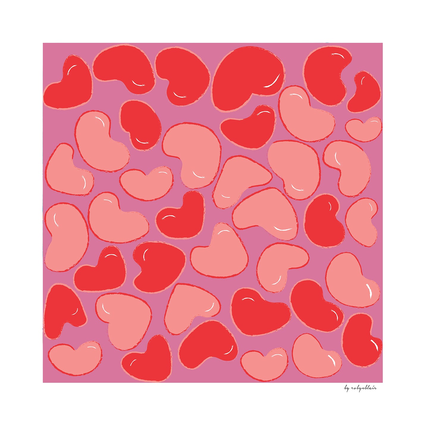 Bean In Love Pink