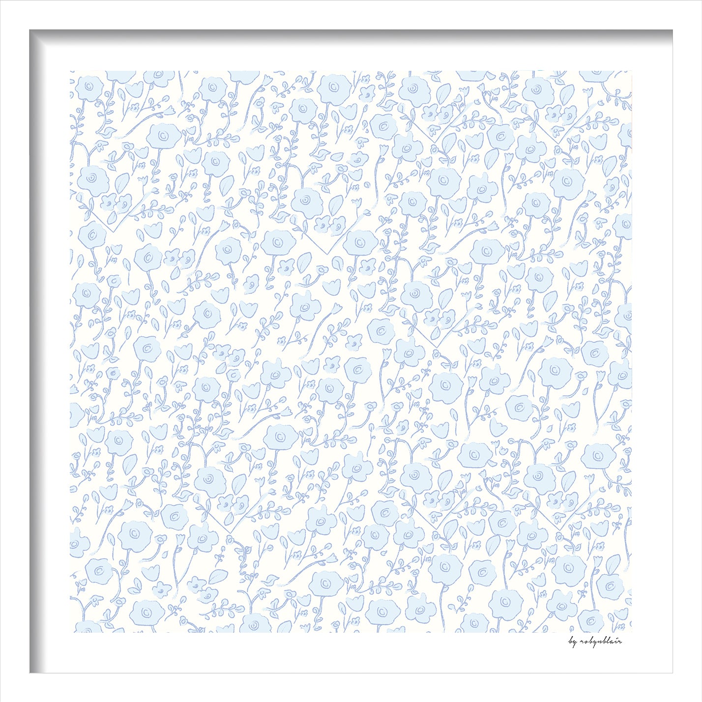 Blooming Toile Blue