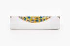 Lucky Hoops candy dish in Cobalt Yellow by BY ROBYNBLAIR, side view