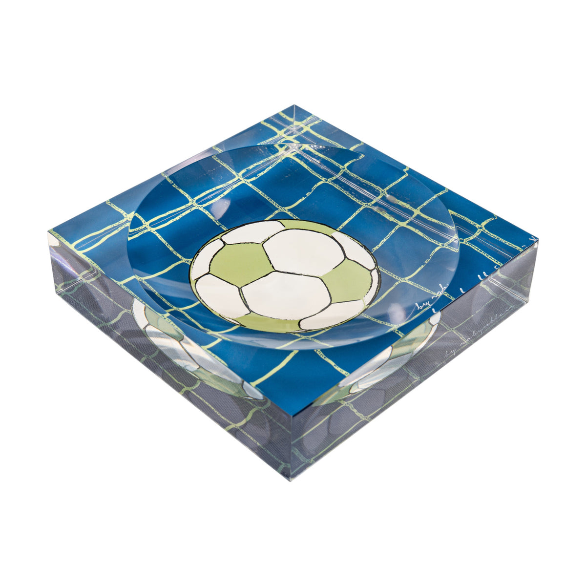 Soccer Ball Navy candy dish by BY ROBYNBLAIR
