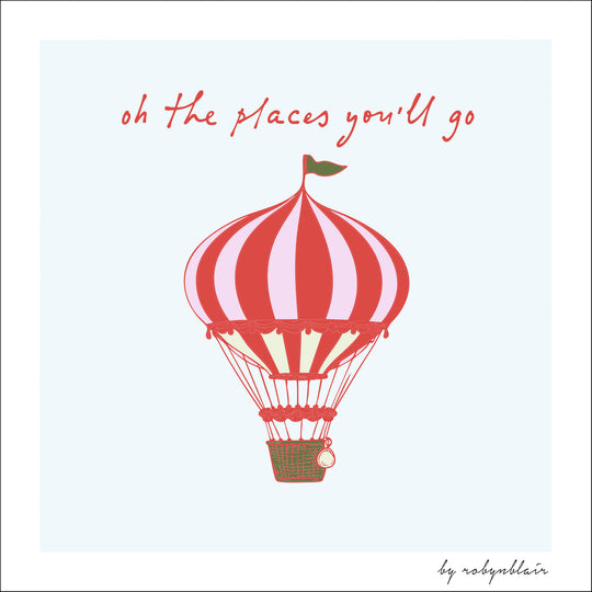 Oh The Places Blue