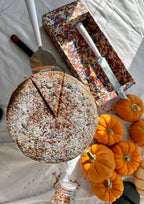 Cake Server + My Olive Oil Cake - Pumpkin