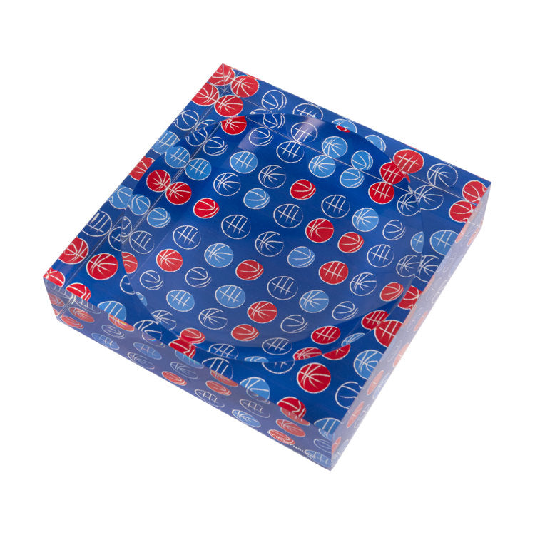 Lucky Hoops candy dish in Cherry Blue by BY ROBYNBLAIR